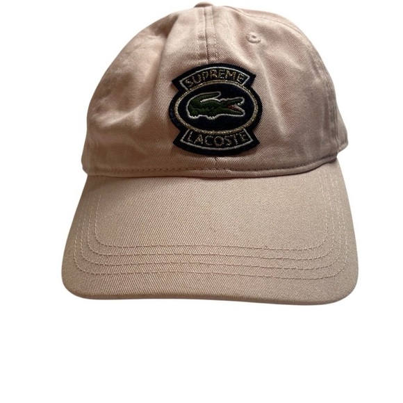 Supreme x Lacoste Pink 6-Panel Cap‎ Unisex Adjustable Strapback Hat main image 2